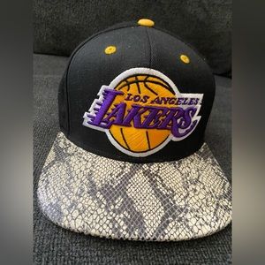 Lakers hat adjustable snakeskin